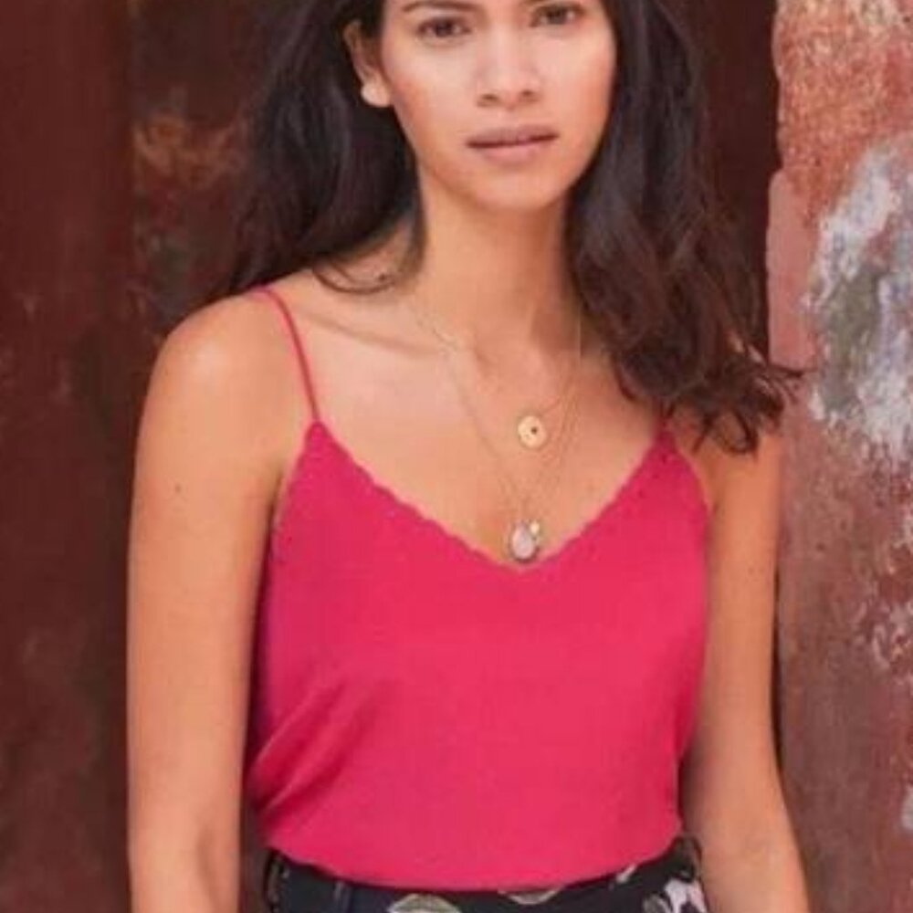Sézane Athénée Top in Fuchsia Size 34 (US 2)